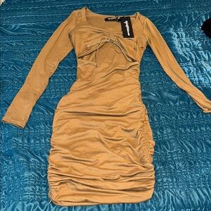 Long sleeve mini dress